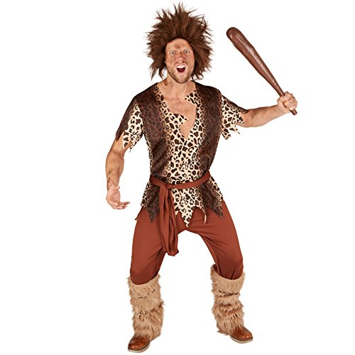 tectake dressforfun Herrenkostüm Steinzeitmann Neandertaler | Höhlenmensch Verkleidung | inkl. Gürtel und Beinstulpen (XXL | Nr. 301343) von tectake