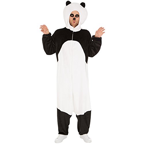 dressforfun Kostüm Panda für Sie und Ihn | Aus weichem Plüschstoff | Coole Kapuze, die den Pandakopf darstellt | Ideal für Straßenumzüge geeignet (L | Nr. 300885) von tectake