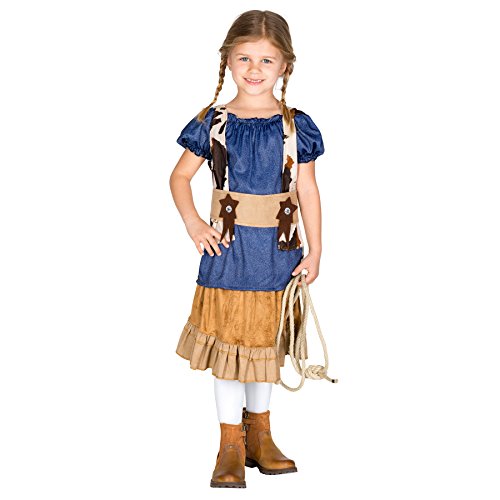 dressforfun Mädchen Kostüm Cowgirl | Stylisches Western Kostüm | inkl. Gürtel mir Klettverschluss (12-14 Jahre | Nr. 300544) von tectake