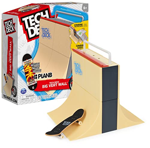 Tech Deck, Big Vert Wall X-Connect Park Creator - Personalisierbares und baubares Rampen-Set mit exklusivem Griffbrett - Kinderspielzeug für Jungen und Mädchen ab 6 Jahren von Tech Deck