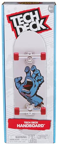 Tech Deck, Santa Cruz Handboard, Mini-Skateboard für Tricks mit den Händen, original Skate-Grafik Screaming Hand, ab 6 Jahren, Nicht zum Draufstellen geeigent Tech Deck, Santa Cruz Handboard, Mini-Skateboard für Tricks mit den Händen, original Skate-Grafik Screaming Hand, ab 6 Jahren, Nicht zum Draufstellen geeigent von Tech Deck