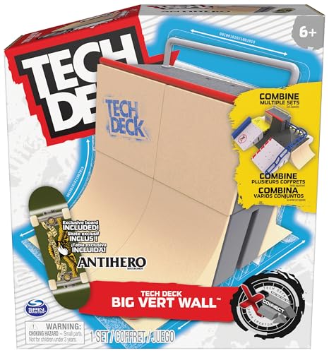 Tech Deck, X-Connect Starter-Set Rampenset mit authentischem Fingerboard und Zubehör (Sortierung, Zufallsauswahl) von Tech Deck