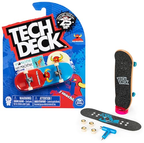 Tech Deck Finger Skate - 1 Finger Skate - Authentische Finger Skates 96 mm - 6028846 - Kinderspielzeug ab 6 Jahren, zufällige Modelle, Verschiedene Grafiken. von Tech Deck