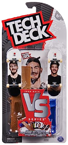 Tech Deck Versus Serie - Fingerboard 2er-Set mit Hindernis, Trickkarten und Zubehör (Zufallsauswahl - Sortierung mit verschiedenen Produkten) zum Fingerboarden und Sammeln von Tech Deck