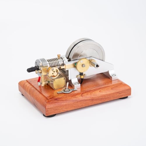 M96 Hin- Und Herbewegung Motor, Mini Horizontal Air-Cooled Single-Cylinder 4-Stroke Oddball Motor Modell, Geschenk Für Wissenschaft Und Technik-Enthusiasten von TechSpieler