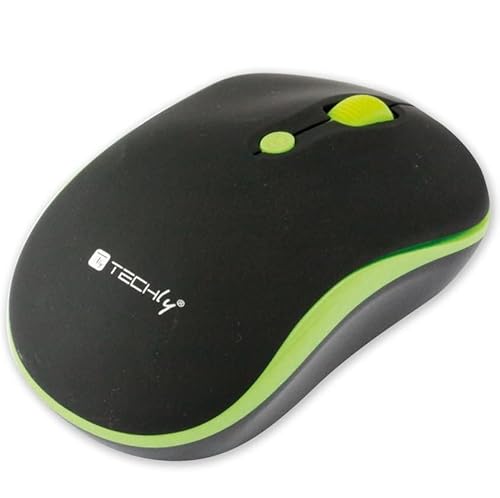 2.4Ghz Wireless Mouse Black/Green 2.4Ghz Wireless Mouse Black/Green von Techly