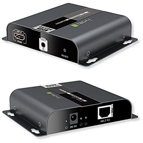 Techly IDATA EXTIP-3834KP Hdbit 4K HDMI Extender/Empfänger Over IP m. POE, 120m, schwarz von Techly