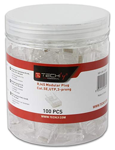 Techly Modular Plug Cat.5E Utp 100Pcs/Jar Techly Modular Plug Cat.5E Utp 100Pcs/Jar von Techly