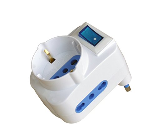 Triple Adapter W/16A Plug + Button von Techly