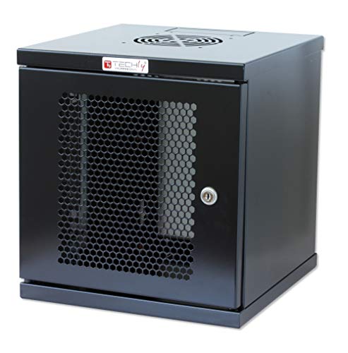 Wall Rack 10" 6U 300 Black Perfor. Wall Rack 10" 6U 300 Black Perfor. von Techly