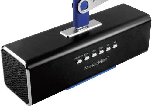 Technaxx MusicMan MA Lautsprecher Mini Lautsprecher AUX, FM Radio, USB, SD Schwarz von Technaxx
