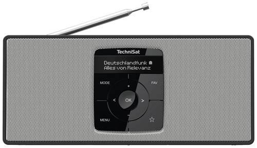 TechniSat DIGITRADIO 2 S Taschenradio DAB+, UKW Bluetooth® Weckfunktion, wiederaufladbar Schwarz, W von Technisat