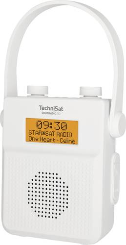 TechniSat DIGITRADIO 30 Taschenradio DAB+, UKW, DAB Bluetooth® wasserdicht Weiß von Technisat