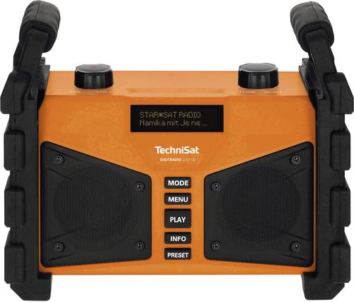 TechniSat Digitradio 230 OD Baustellenradio DAB+, UKW AUX, Bluetooth®, USB spritzwassergeschützt, von Technisat