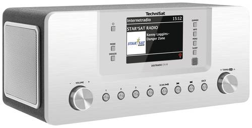 TechniSat Digitradio 574 IR Internet Tischradio DAB+, UKW AUX, Bluetooth®, Internetradio, USB Silber von Technisat
