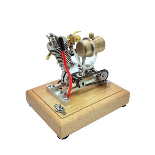 H09 Mini Hoglet Motormodell, EinZylinder-Viertakt-Motormodell Für Motorräder, Geschenk Für Wissenschafts- Und Technikbegeisterte von TechnixLabz