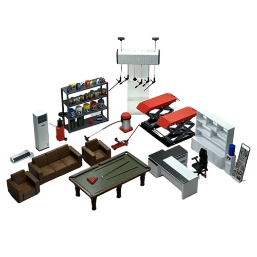 TechnixLabz 3D Puzzle für Erwachsene, DIY Miniatur Werkstatt Garage, 1/18 Erholungsgebiet Modell Set für Autowerkstatt Und Custom Shop Szene TechnixLabz 3D Puzzle für Erwachsene, DIY Miniatur Werkstatt Garage, 1/18 Erholungsgebiet Modell Set für Autowerkstatt Und Custom Shop Szene von TechnixLabz