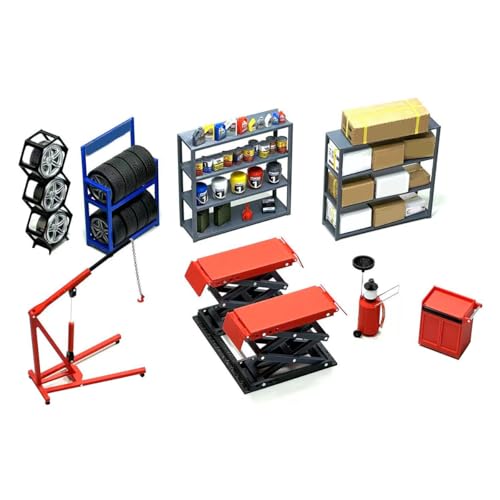 TechnixLabz 3D Puzzle für Erwachsene, DIY Miniatur Werkstatt Garage, 1/18 Lift und Reifenständer Modell Set für Autowerkstatt Und Custom Shop Szene TechnixLabz 3D Puzzle für Erwachsene, DIY Miniatur Werkstatt Garage, 1/18 Lift und Reifenständer Modell Set für Autowerkstatt Und Custom Shop Szene von TechnixLabz