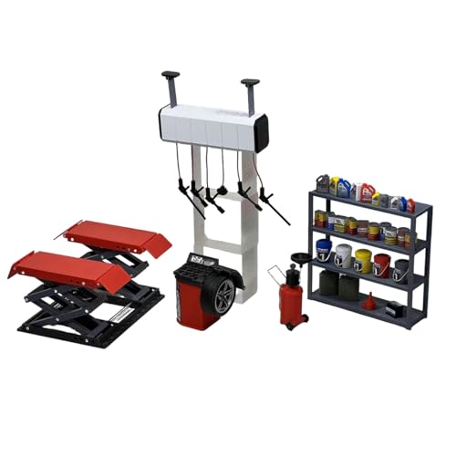 TechnixLabz 3D Puzzle für Erwachsene, DIY Miniatur Werkstatt Garage, 1/18 Scale Lift Und Reifenwechsler Modell Set für Autowerkstatt Und Custom Shop Szene TechnixLabz 3D Puzzle für Erwachsene, DIY Miniatur Werkstatt Garage, 1/18 Scale Lift Und Reifenwechsler Modell Set für Autowerkstatt Und Custom Shop Szene von TechnixLabz