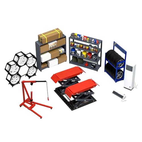 TechnixLabz 3D Puzzle für Erwachsene, DIY Miniatur Werkstatt Garage, 1/18 ScaleHebebühne Modell Set für Autowerkstatt Und Custom Shop Szene TechnixLabz 3D Puzzle für Erwachsene, DIY Miniatur Werkstatt Garage, 1/18 ScaleHebebühne Modell Set für Autowerkstatt Und Custom Shop Szene von TechnixLabz