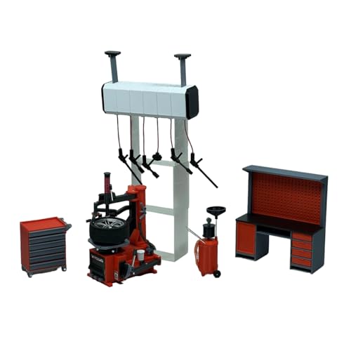 TechnixLabz 3D Puzzle für Erwachsene, DIY Miniatur Werkstatt Garage, 1/18 Werkbank und Reifenwechsler Modell Set für Autowerkstatt Und Custom Shop Szene von TechnixLabz