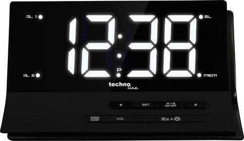 Techno Line WT 482 Funk Wecker Schwarz Alarmzeiten 2 2 Timerzeiten von Techno Line