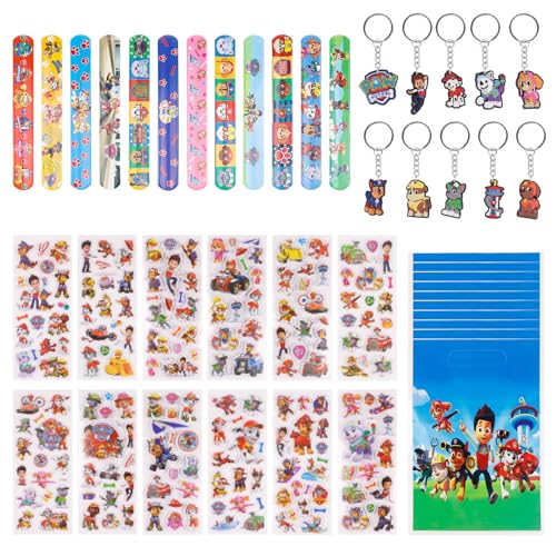 Techpinmin Kindergeburtstag Geburtstag Mitgebsel, 44 PCS Super Party Deko 10 Schlüsselschnalle 12 Slap Armbänder 10 Geburtstagstüten und 12 Aufkleber Geburtstag Deko für Kinder Techpinmin Kindergeburtstag Geburtstag Mitgebsel, 44 PCS Super Party Deko 10 Schlüsselschnalle 12 Slap Armbänder 10 Geburtstagstüten und 12 Aufkleber Geburtstag Deko für Kinder von Techpinmin