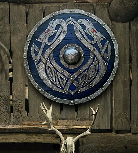Tecmetooze Walhalla Seedrache Jörmungandr Authentischer Battleworn Wikinger Schild Mittelalter Rund Schlacht Krieger Schild Holz Rund Schild Larp Reproduktion Cosplay Schild Tecmetooze Walhalla Seedrache Jörmungandr Authentischer Battleworn Wikinger Schild Mittelalter Rund Schlacht Krieger Schild Holz Rund Schild Larp Reproduktion Cosplay Schild von Tecmetooze