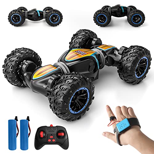 Tecnock Ferngesteuertes Auto mit Handsteuerung, RC Auto mit 2 Akkus 40 Min Lange Laufzeit, 1:20 RC Car Off Road 4WD Crawler, Outdoor Spielzeug ab 3 Jahre, Geschenke für Kinder von Tecnock