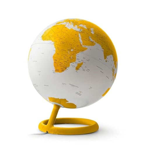 Tecnodidattica Atmosphere Evolve Velvet Ambra Globus im skandinavischen Design mit Farblampe, politische Kartographie in englischer Sprache, Durchmesser 30 cm, hergestellt in Italien Tecnodidattica Atmosphere Evolve Velvet Ambra Globus im skandinavischen Design mit Farblampe, politische Kartographie in englischer Sprache, Durchmesser 30 cm, hergestellt in Italien von Tecnodidattica