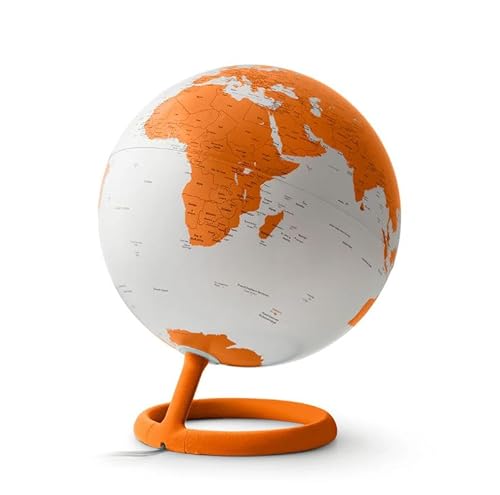 Tecnodidattica Atmosphere Evolve Velvet Corniola Globus im skandinavischen Design mit Farblampe, politische Kartographie in englischer Sprache, Durchmesser 30 cm, hergestellt in Italien Tecnodidattica Atmosphere Evolve Velvet Corniola Globus im skandinavischen Design mit Farblampe, politische Kartographie in englischer Sprache, Durchmesser 30 cm, hergestellt in Italien von Tecnodidattica