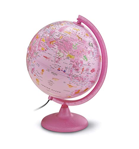 Zoo Pink Leucht Globus 25cm Zoo Pink Leucht Globus 25cm von Tecnodidattica