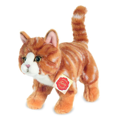 Teddy HERMANN® Katze stehend rot getigert, 20 cm von Teddy HERMANN®