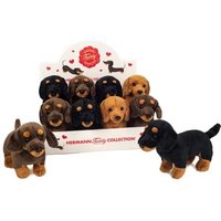 Dackel stehend 3-farb. sort. 21 cm im Display von Teddy-Hermann GmbH