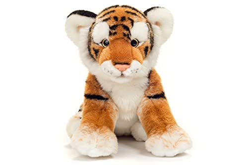 Teddy Hermann 90448 Tiger braun 32 cm, Kuscheltier, Plüschtier mit recycelter Füllung von Hermann Teddy