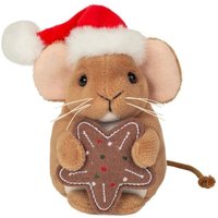 Teddy Hermann 94615 - Weihnachtsmaus mit Keks, Plüsch, 11 cm Teddy Hermann 94615 - Weihnachtsmaus mit Keks, Plüsch, 11 cm von Teddy-Hermann GmbH