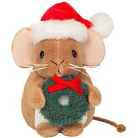 Teddy Hermann 946175 - Weihnachtsmaus mit Kranz, Plüsch, 11 cm Teddy Hermann 946175 - Weihnachtsmaus mit Kranz, Plüsch, 11 cm von Teddy-Hermann GmbH