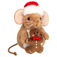 Weihnachtsmaus m. Lebkuchenmann 11 cm von Teddy-Hermann GmbH