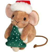 Weihnachtsmaus m. Tannenbaum 11 cm von Teddy-Hermann GmbH