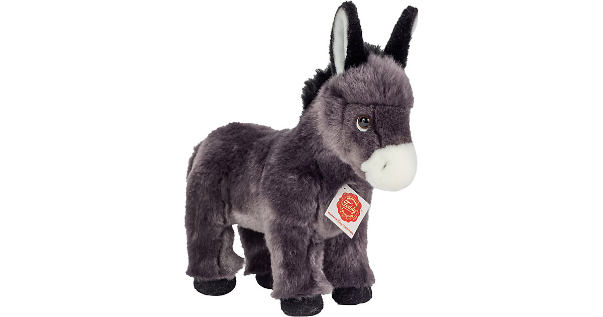 Esel stehend, 25 cm grau Esel stehend, 25 cm grau von Teddy-Hermann