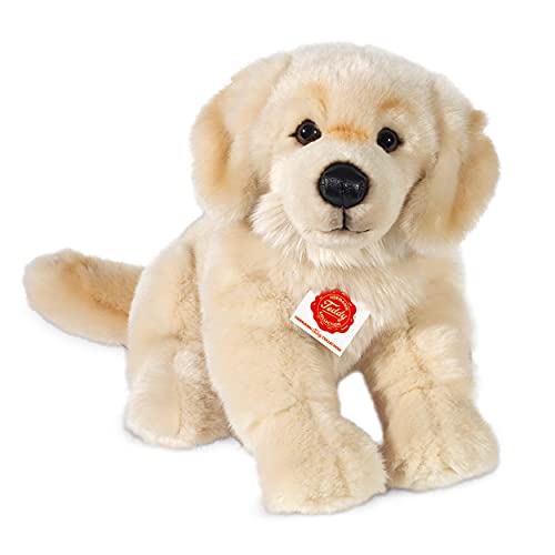 Teddy Hermann 92746 Hund Golden Retriever 30cm sitzend, Kuscheltier, Plüschtier mit recycelter Füllung von Hermann Teddy