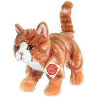 Katze, stehend, rot von Teddy-Hermann