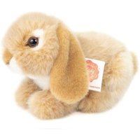 Teddy Hermann 93727 - Hase, Widder-Kaninchen beige, 18 cm, liegend, Plüschtier von Teddy-Hermann