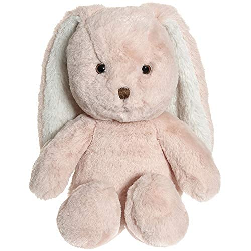 Teddykompaniet 2891 Plüschhase mit Schlappohren „Maja“ rosa – 27 cm – Kuscheltier Kaninchen - super Soft - Plüschtier für Kinder – Stofftier Hase ab Geburt von Teddykompaniet Båstad