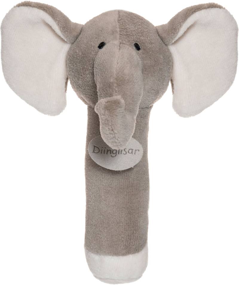 Teddykompaniet Diinglisar  Elefant Rassel, Grey, Babyspielzeug von Teddykompaniet