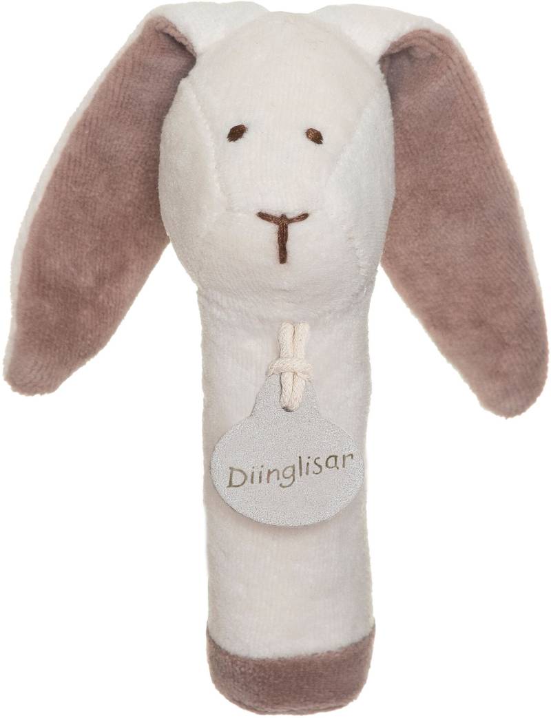 Teddykompaniet Diinglisar  Kaninchen Rassel, White, Babyspielzeug von Teddykompaniet