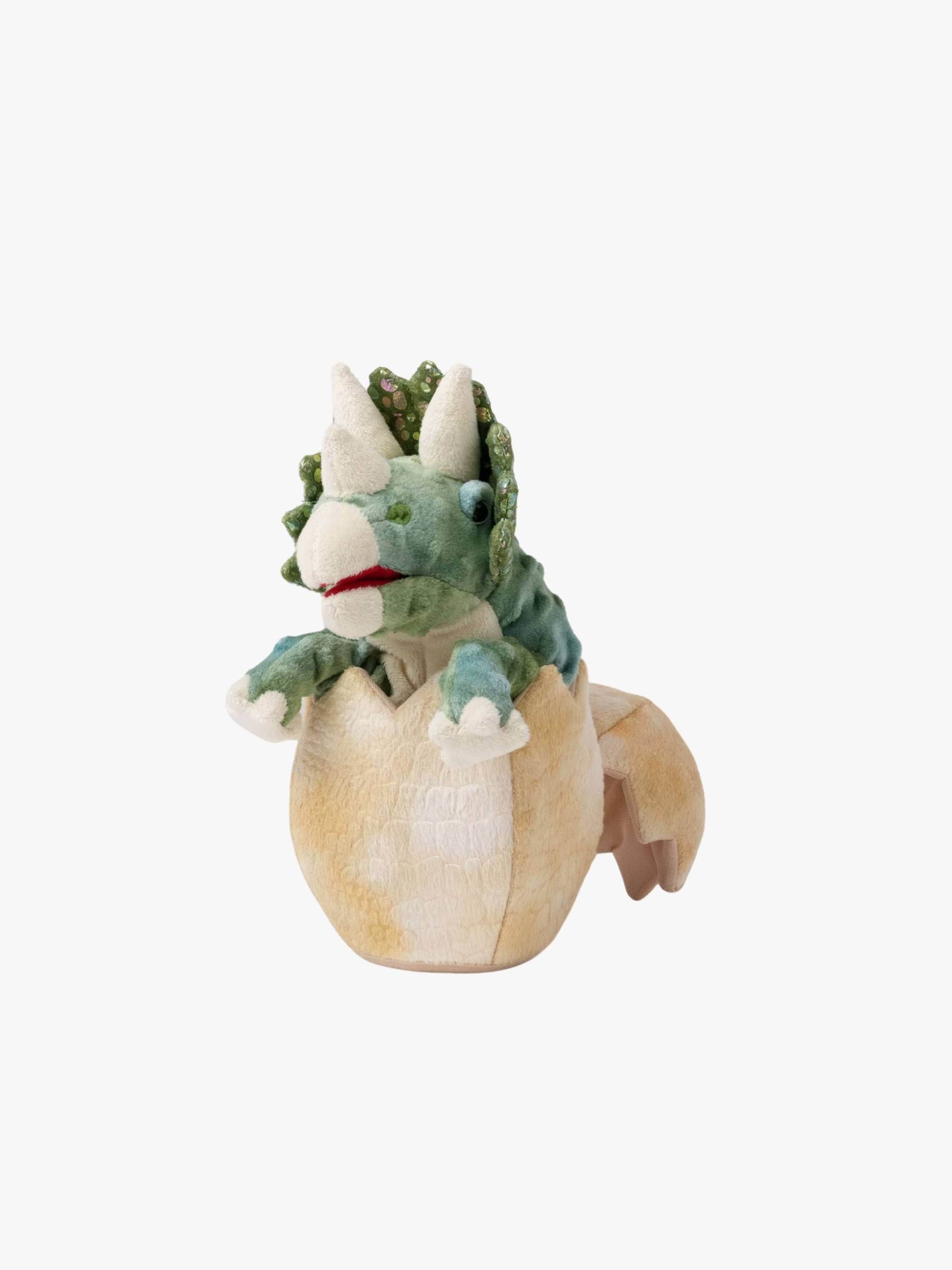 Teddykompaniet Handpuppe Triceratops Im Ei von Teddykompaniet