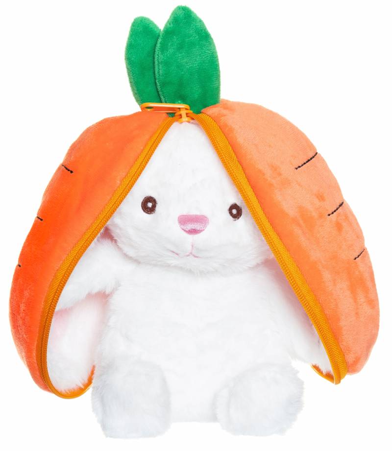 Teddykompaniet Kaninchen in Karotte mit Reißverschluss Plüschspielzeug von Teddykompaniet
