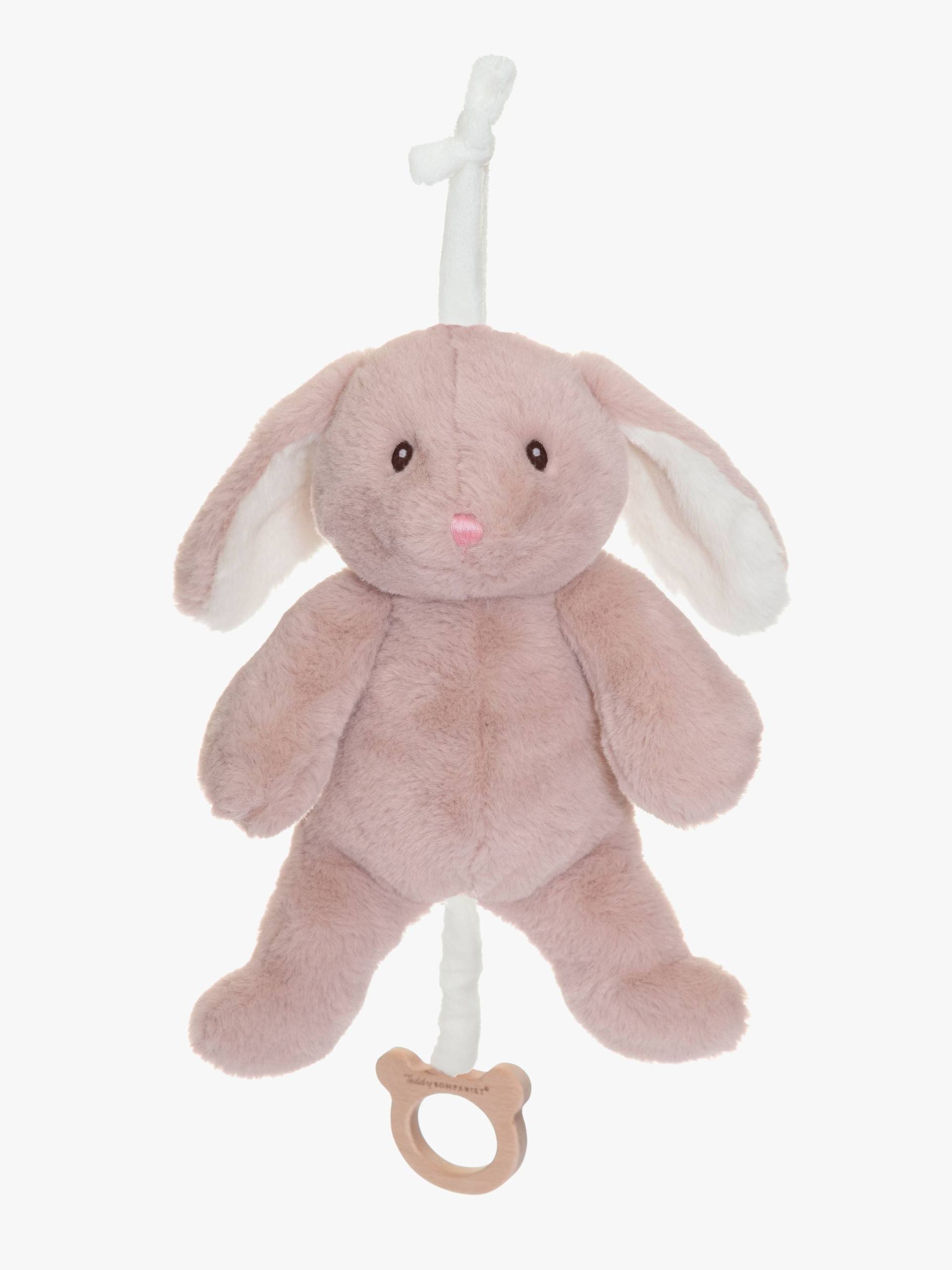 Teddykompaniet Lollan Kaninchen Spieluhr, Rosa, Babyspielzeug von Teddykompaniet