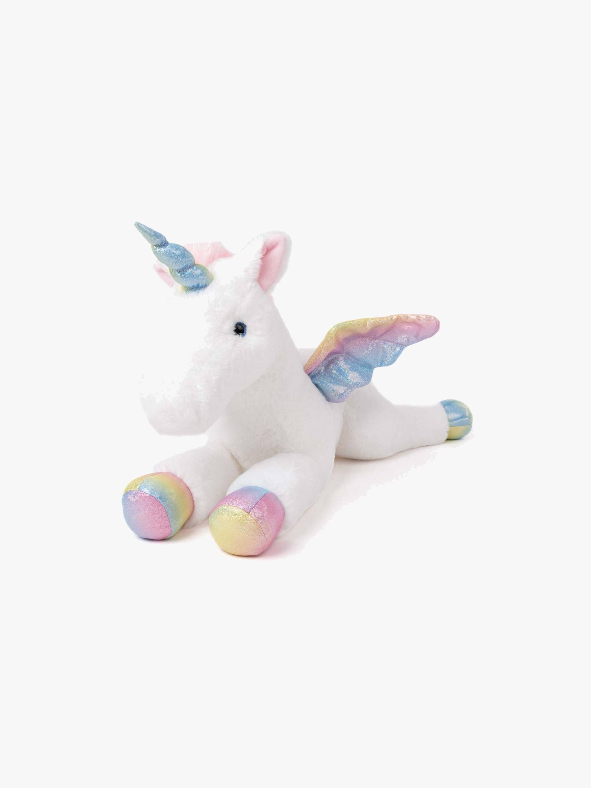 Teddykompaniet Plüschspielzeug Einhorn Liegend, Regenbogenfarben von Teddykompaniet